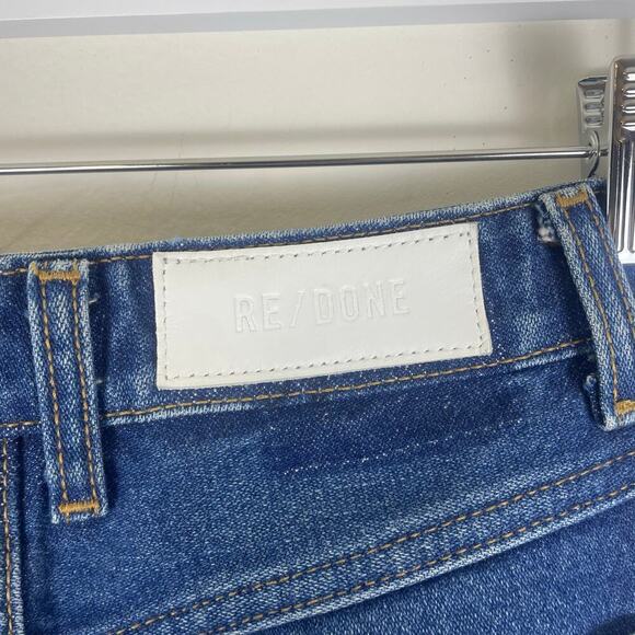 RE/DONE 70s straight-leg mid-rise jeans in color River Size 24 - Picture 3 of 8